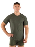 Уцененный товар Футболка мужская Quido/ кор. рукав/ шерсть 160/ зеленый / M, Quido6262M(Витринный образец)