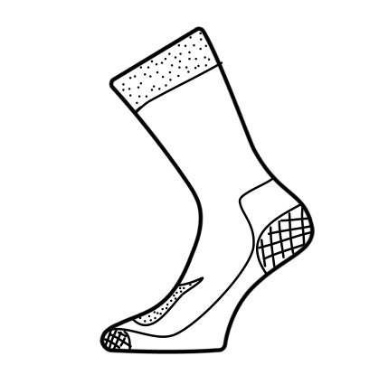 Носки Lasting  CXJ 620, cotton+polyamide, зеленый с рисунком