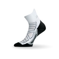 Уцененный товар Носки Lasting RPC 098, microfiber+polypropylene, белый с черной подошвой и серой полоской, размер S , RPC098-S(витрин.образец)