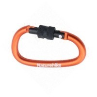 Карабин многофункциональный с муфтой Naturehike NH15A008-D D-Type 8cm оранжевый
