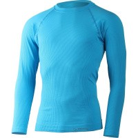 Уцененный товар Футболка мужская ZEL / дл. рукав/ синтетика/ голубой/ L-XL, ZEL-5454LXL(Без заводской упаковки. В зип пакете)