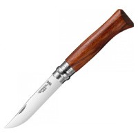 Уцененный товар Нож Opinel №8, нержавеющая сталь, рукоять дерево падук, 226086 (Отломлен кусочек рукояти снизу)
