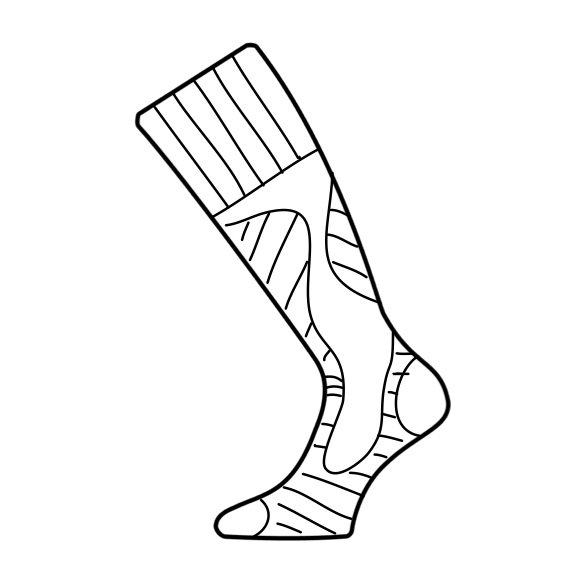 Носки Lasting SWH 906, wool+polyamide, серые с рисунком