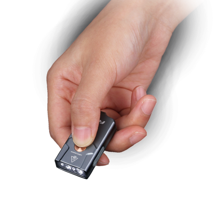 Фонарь Fenix E03R, серый