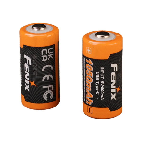 Аккумулятор Fenix 16340 ARB-L16-1050UP 1050mAh Li-ion с разъемом для USB