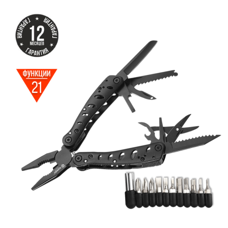 Мультитул Ganzo G205-B (21 в 1) черный