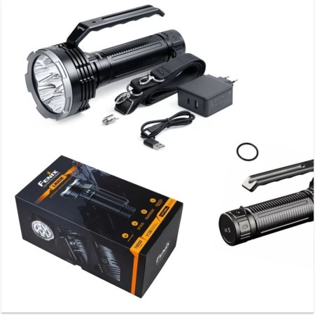 Фонарь Fenix поисковый LR80R 18000 люмен (Б/У. Есть царапины на ручке. В комплектации нет кабеля зарядки и Б/питания)