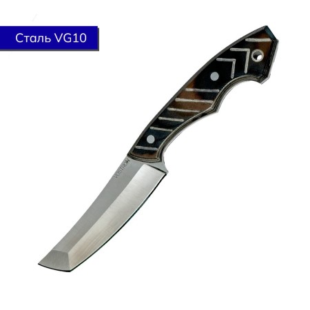 Нож с фиксированным лезвием Vostron Tankut сталь VG10 с ножнами из кайдекса карбон VSTV10-K