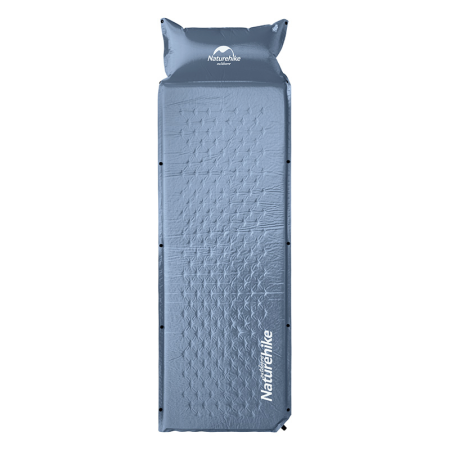 Коврик для сна Naturehike NH15Q002-D с подушкой голубой, 6927595782583