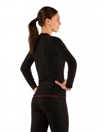 Футболка женская Atala/ дл. рукав/ синтетика/ черный