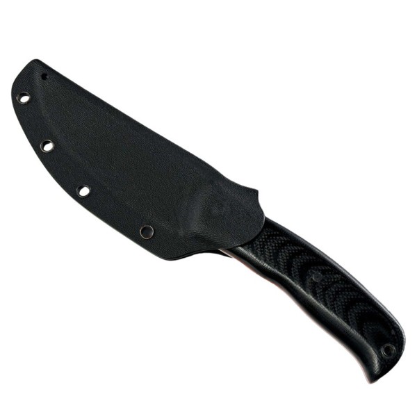 Нож с фиксированным лезвием Vostron Onega сталь VG10 с черными ножнами из кайдекса VSOV10-K