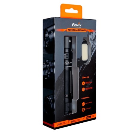 Фонарь Fenix тактический PD36R Pro, фонарь MINI-LITE в комплекте