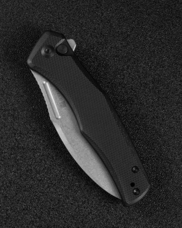 Складной нож SENCUT Watauga D2 Steel Stonewashed Handle G10 Black