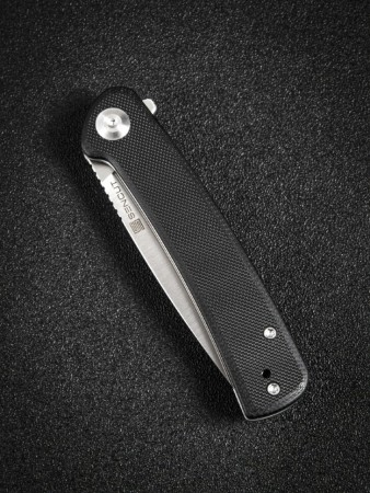 Складной нож SENCUT Neches 10Cr15CoMoV Steel Satin Handle G10 Black