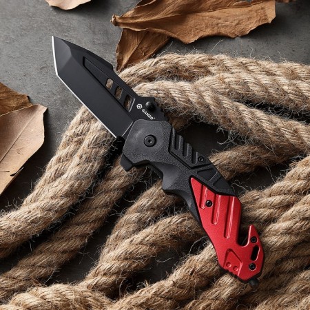 Нож складной Ganzo G629-RD черный/красный