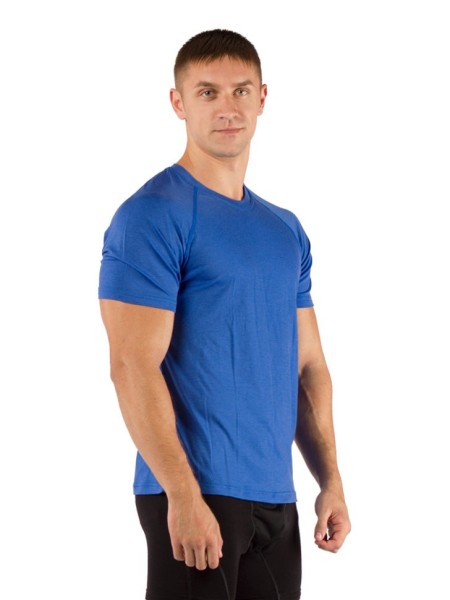 Футболка  мужская Quido/ кор. рукав/ шерсть 160/ синий