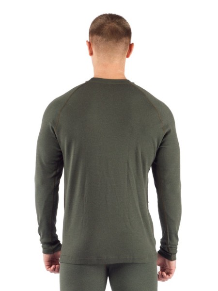 Футболка  мужская Rosta/ дл. рукав/ шерсть 220/ зеленый