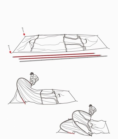 Палатка 2-местная Naturehike Opalus NH17L001-L, 20D, зеленый, 6976023924781