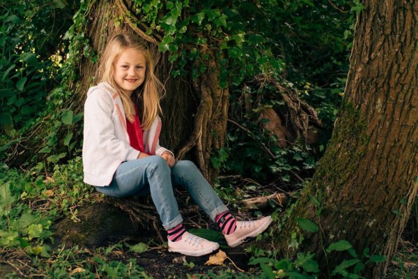 Водонепроницаемые детские носки DexShell Waterproof Children Socks розовый/черный