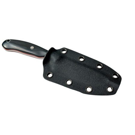 Нож с фиксированным лезвием Vostron Pika сталь VG10 с черными ножнами из кайдекса и темляком из паракорда VSSP10V-K