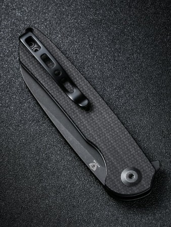 Складной нож SENCUT Kyril 9Cr18MoV Steel Black Stonewashed Handle Black Micarta