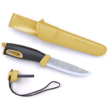 Уцененный товар Нож Morakniv Companion Spark Yellow, нержавеющая сталь