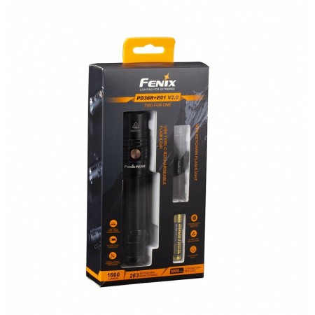 Набор Fenix PD36R LED Flashlight+E01 V2.0, PD36RE01V20
