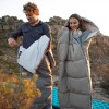 Ультралёгкий спальный мешок Naturehike CNK2350WS023 M300 хлопковый с капюшоном весна осень серый
