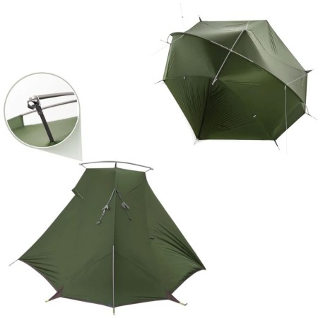 Палатка Naturehike Tagar NH17T180-J двухместная зелёная, 6927595793183