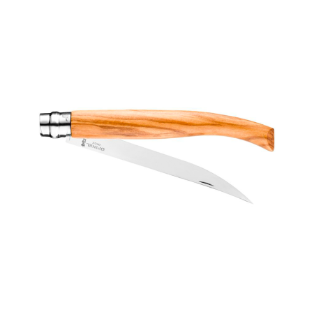 Нож филейный Opinel №15, нержавеющая сталь, рукоять оливковое дерево