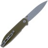 Складной нож SENCUT Bocll II D2 Steel Gray Stonewashed Handle G10 OD Green