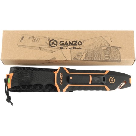Нож Ganzo G8012V2 -OR c паракордом, G8012V2-OR