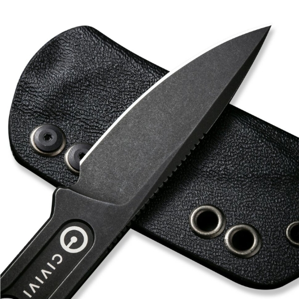 Нож CIVIVI Fixed Blade Circulus сталь 10Cr15CoMoV, рукоять из нержавеющей стали с каменной (Вскрытая, поврежден. упаковка)