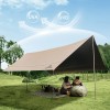 Тент Naturehike Cloud Skies Tarp Lite CNK2350WS015 150D, 550*465 см для кемпинга, светло-коричневый