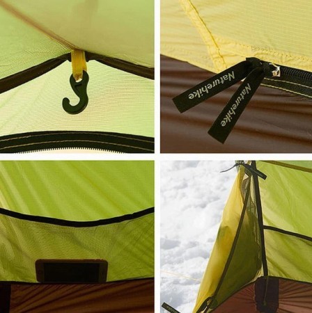 Палатка двухместная Naturehike Opalus NH20ZP001,зеленая, 6927595748961