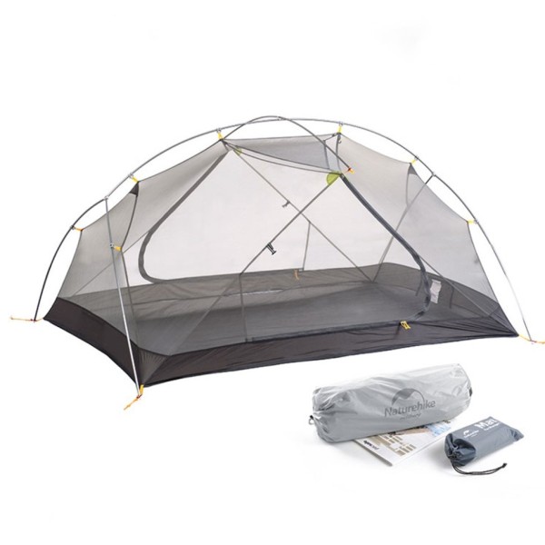 Палатка 2-местная Naturehike сверхлегкая Mongar NH17T007-M, 20D , светло-зеленый, 6927595708088