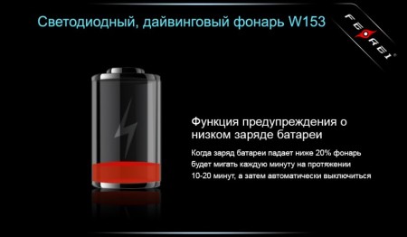 Уцененный товар Фонарь для дайвинга Ferei W153 1хCREE XM-L (Cool White) 2xCREE XP-E (Red)(Б/У. Сост. хорошее. Потертости. Полн. комплект)
