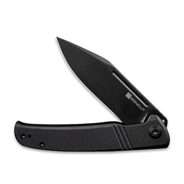 Уцененный товар Складной нож SENCUT Brazoria D2 Steel Black Stonewashed Handle G10 Black(Вскрытая упаковка)