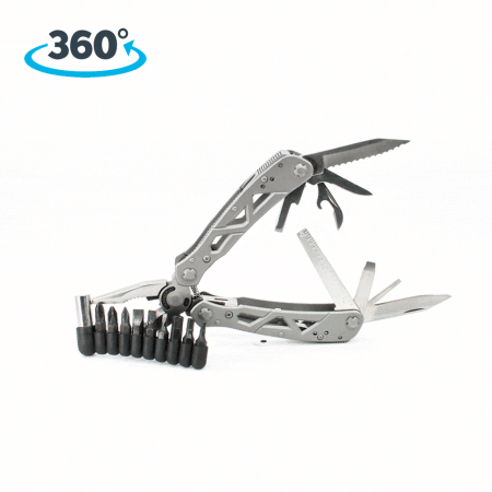 Мультитул Ganzo G112 (19 в 1) серебристый