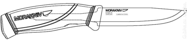 Нож Morakniv Companion Desert, нержавеющая сталь, 13166