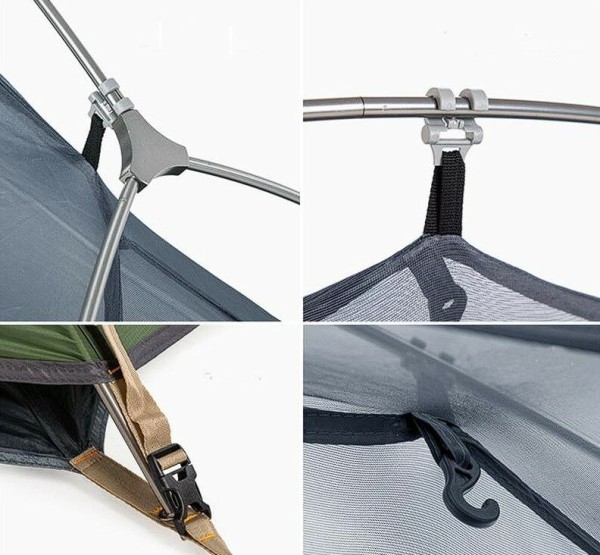 Палатка одноместная Naturehike сверхлегкая + коврик NH18A095-D, оранжевая, 6927595701836