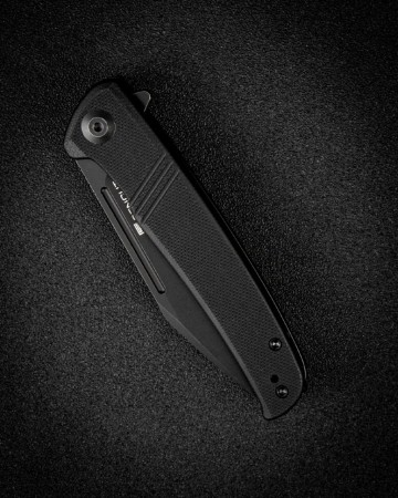 Складной нож SENCUT Brazoria D2 Steel Black Stonewashed Handle G10 Black