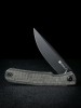Складной нож SENCUT Scitus D2 Steel Black Stonewashed Handle Dark Green Canvas Micarta