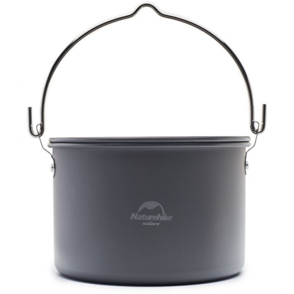 Котелок Naturehike NH17D021-G туристический  подвесной  4-6 персон серый, 6927595723173