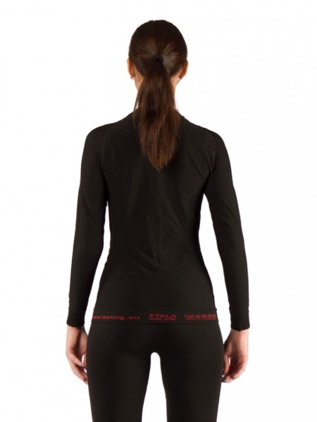 Футболка женская Atala/ дл. рукав/ синтетика/ черный