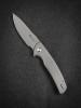 Складной нож SENCUT Tynan 10Cr15CoMoV Steel Gray Stonewashed Handle Stainless Gray