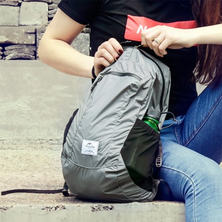 Рюкзак компактный Naturehike 18L NH17A012-B Ultra-Light серый