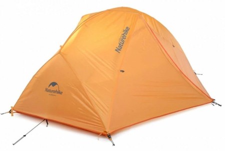 Палатка Naturehike Star-River 2 Updated NH17T012-T 210T сверхлегкая двухместная с ковриком, оранжевая, 6927595716519