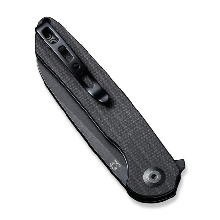 Уцененный товар Складной нож SENCUT Kyril 9Cr18MoV Steel Black Stonewashed Handle Black Micarta(витрин.образец)