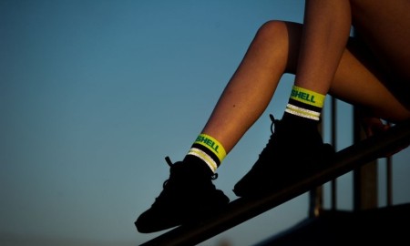 Водонепроницаемые носки DexShell Pro visibility Cycling черный/серый/зеленый/синий